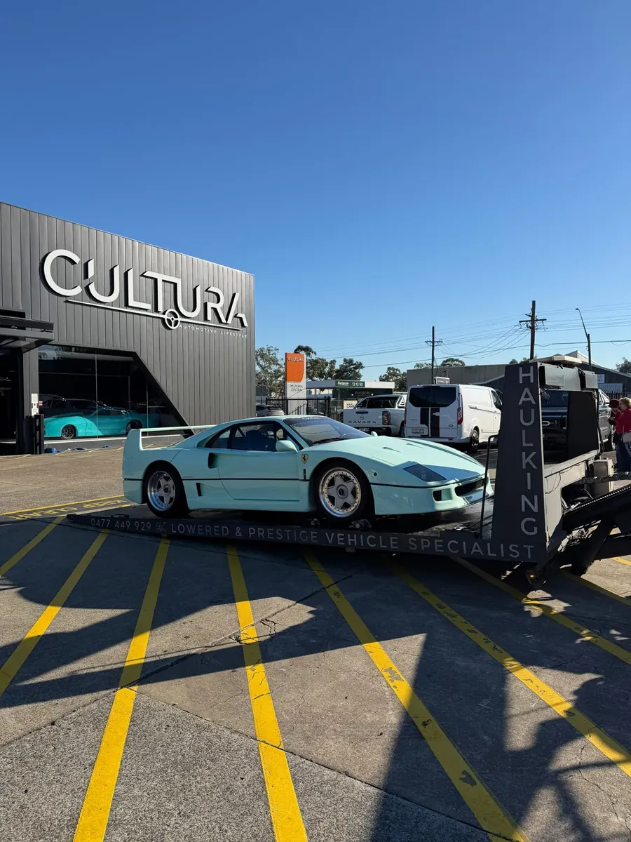 Ferrari F40 loaded on HaulKing's tray in Sydney