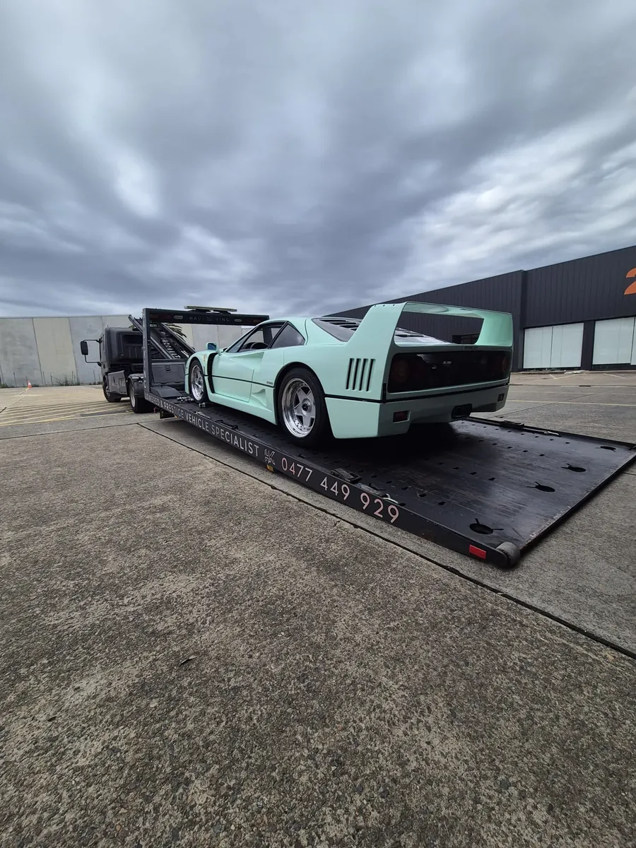 Ferrari F40 loaded on HaulKing's tray in Sydney