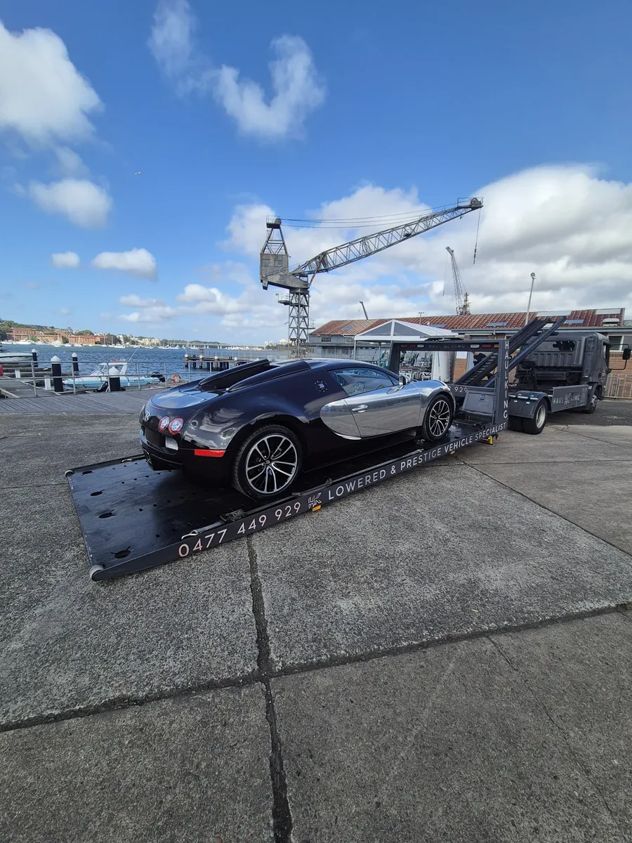 Bugatti Veyron loaded on HaulKing's tray in Sydney